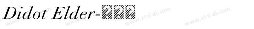 Didot Elder字体转换